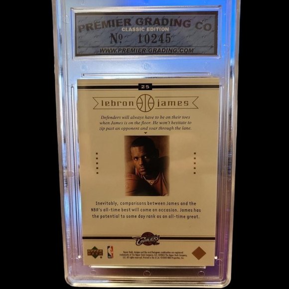 Lebron James Upper Deck On The Rise Card - Picture 2 of 2